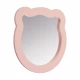 Зеркало КАСПЕР МИШКА, фигурное, розовый матовый