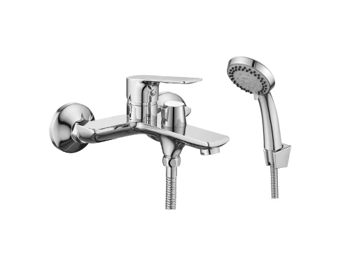 RS27 Смеситель для ванны, монолитный излив 187мм, р/ОД, хром, ROS, RS27-30