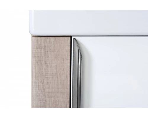 Тумба ВИТА 46, белая, ясень шимо (под раковину ЭРИС 46)