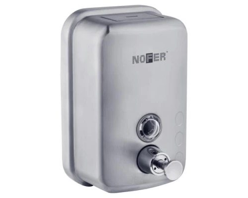 Вертикальный  компактный дозатор для мыла из нержавеющей стали. Матовый