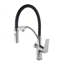 Bronx Смеситель для кухни, гиб.выс.пов.излив227мм ,р/ОД, графит, LM, LM3761GM