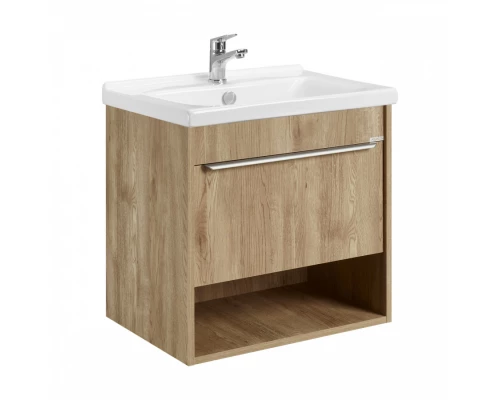 Тумба-умывальник ХОУП 60, 1 ящ., подвесная, орех (под раковину МИРАНДА 60)