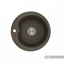 Мойка для кухни  Мида 510x510x210 мм,круглая, кофе