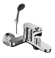 RS33 Смеситель для ванны, монолитный излив 195мм, р/ОД, хром, ROS, RS33-31