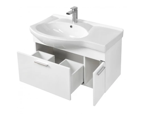 Тумба ИНДИ 80, белая (под раковину КОРАЛЛ 83)