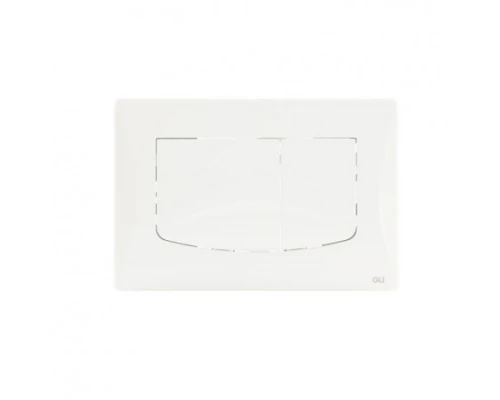 638501 Панель механ. двойная RIVER DUAL, пластик, белый, OLI