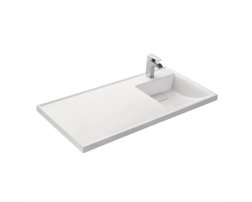 Раковина ЛОНДРИ 105, правая, белая