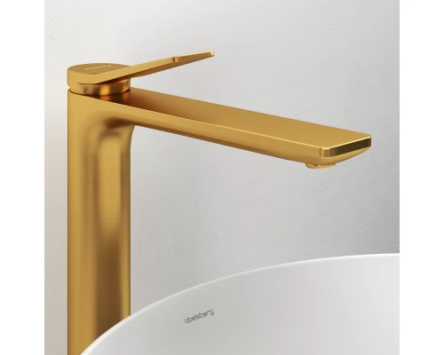 Смеситель д/раковины Abelsberg Intensa EGF23521BG высокий, королевское золото