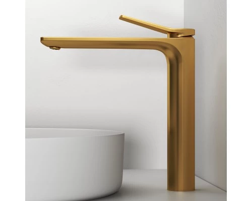 Смеситель д/раковины Abelsberg Intensa EGF23521BG высокий, королевское золото