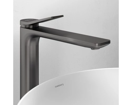 Смеситель д/раковины Abelsberg Intensa EGF23521GM высокий, космическая сталь