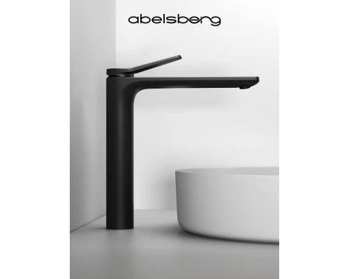 Смеситель д/раковины Abelsberg Intensa EGF23521MB высокий, вулканический черный