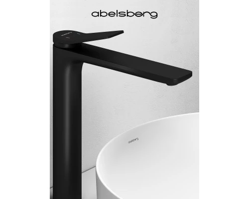 Смеситель д/раковины Abelsberg Intensa EGF23521MB высокий, вулканический черный