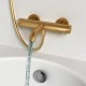 Смеситель д/ванны и душа Abelsberg Fluida ERF22516BG, королевское золото