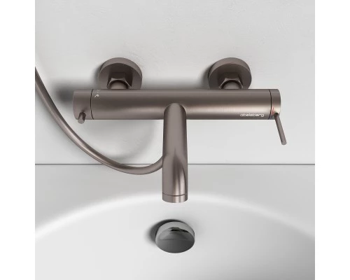 Смеситель д/ванны и душа Abelsberg Fluida ERF22516BN, титан