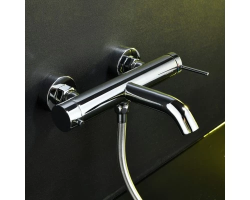 Смеситель д/ванны и душа Abelsberg Fluida ERF22516CH, глянцевый хром