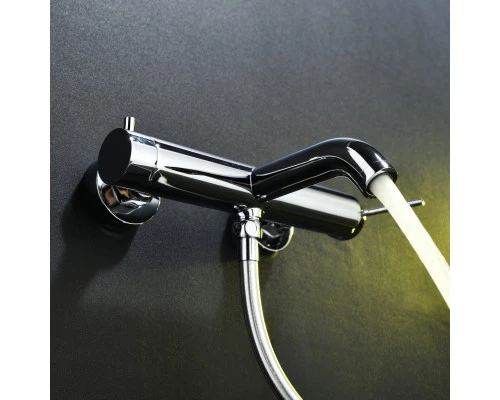 Смеситель д/ванны и душа Abelsberg Fluida ERF22516CH, глянцевый хром