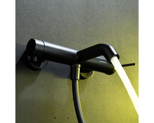 Смеситель д/ванны и душа Abelsberg Fluida ERF22516MB, вулканический черный