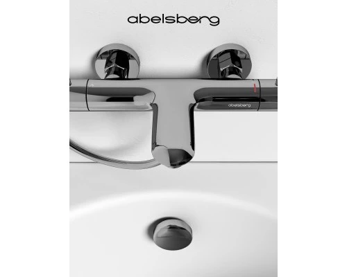 Смеситель д/ванны и душа Abelsberg Perfecta INF61101CH с термостатом, глянцевый хром
