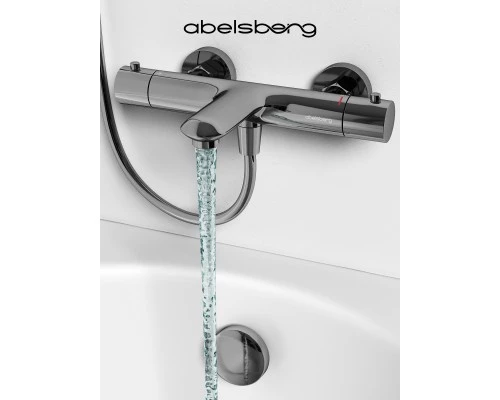 Смеситель д/ванны и душа Abelsberg Perfecta INF61101CH с термостатом, глянцевый хром