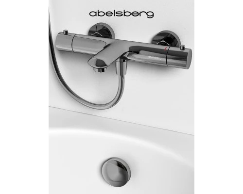 Смеситель д/ванны и душа Abelsberg Perfecta INF61101CH с термостатом, глянцевый хром