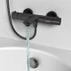 Смеситель д/ванны и душа Abelsberg Perfecta INF61101GM с термостатом, космическая сталь
