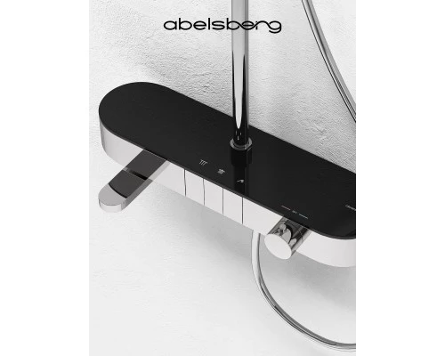Душевая система Abelsberg Intensa SNS52655CH термостат, полка, д/ванны и душа, глянцевый хром