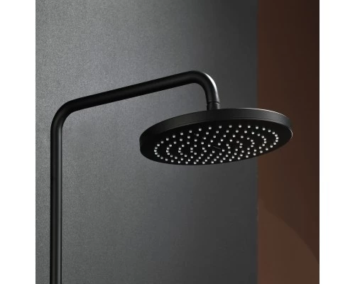 Душевая система Abelsberg Intensa SNS52655MB термостат, полка, д/ванны и душа, вулканический черный