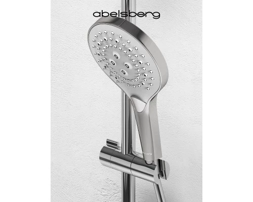 Душевая система Abelsberg Lineara SNS52790CH термостат, полка, д/душа, глянцевый хром