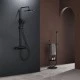 Душевая система Abelsberg Lineara SNS52790MB термостат, полка, д/душа, вулканический черный