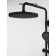 Душевая система Abelsberg Lineara SNS52790MB термостат, полка, д/душа, вулканический черный