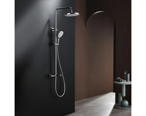 Душевая система Abelsberg Perfecta SNS61102CH термостат, д/ванны и душа, глянцевый хром