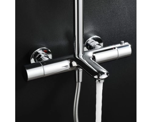 Душевая система Abelsberg Perfecta SNS61102CH термостат, д/ванны и душа, глянцевый хром