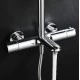 Душевая система Abelsberg Perfecta SNS61102CH термостат, д/ванны и душа, глянцевый хром