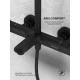 Душевая система Abelsberg Perfecta SNS61102MB термостат, д/ванны и душа, вулканический черный