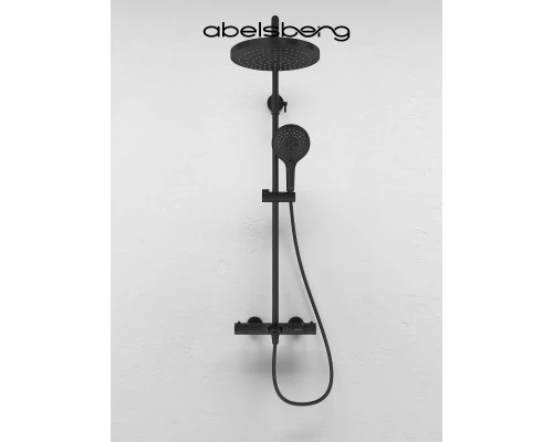 Душевая система Abelsberg Perfecta SNS61102MB термостат, д/ванны и душа, вулканический черный