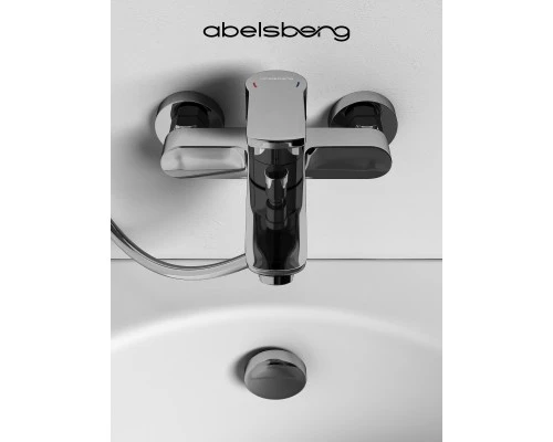 Смеситель д/ванны и душа Abelsberg UNF25747CH Lineara, глянцевый хром
