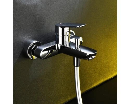 Смеситель д/ванны и душа Abelsberg UNF25747CH Lineara, глянцевый хром