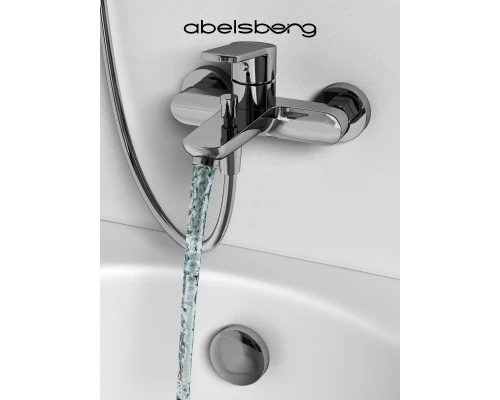 Смеситель д/ванны и душа Abelsberg UNF25747CH Lineara, глянцевый хром