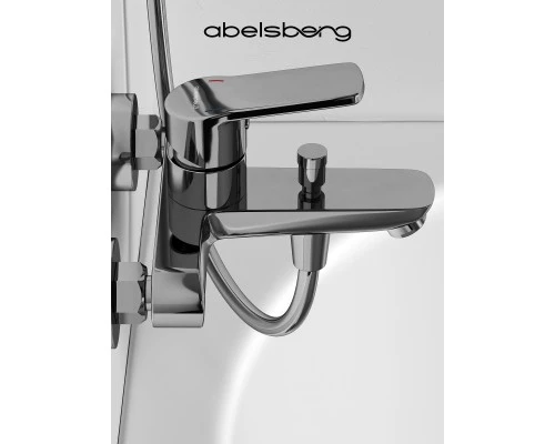 Смеситель д/ванны и душа Abelsberg UNF25747CH Lineara, глянцевый хром