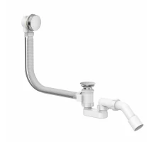 Слив перелив на ванну полуавтомат ALLENDORF AD-7707 Brushed Nickeld