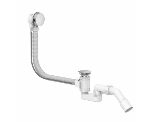 Слив перелив на ванну полуавтомат ALLENDORF AD-7707 Brushed Nickeld