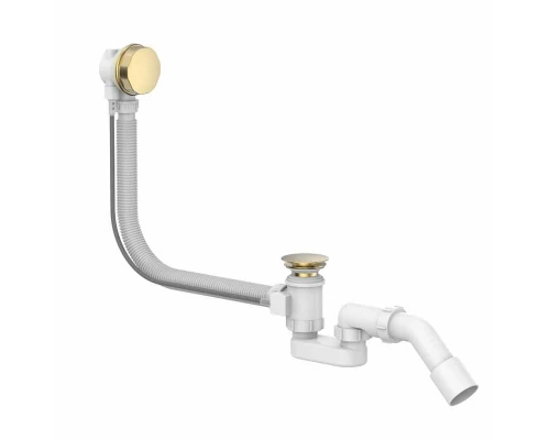 Слив перелив на ванну полуавтомат ALLENDORF AD-7707 Matt Gold