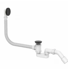 Слив перелив на ванну автомат ALLENDORF AD-7708 Matt Black