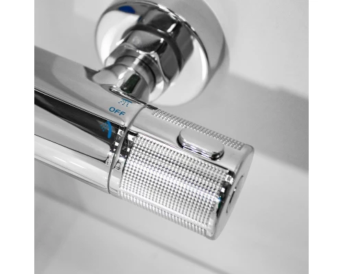Душевая система с тропическим душем смесителем и термостатом из WaterHouse (хром)