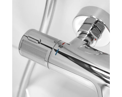 Душевая система с тропическим душем смесителем и термостатом из WaterHouse (хром)