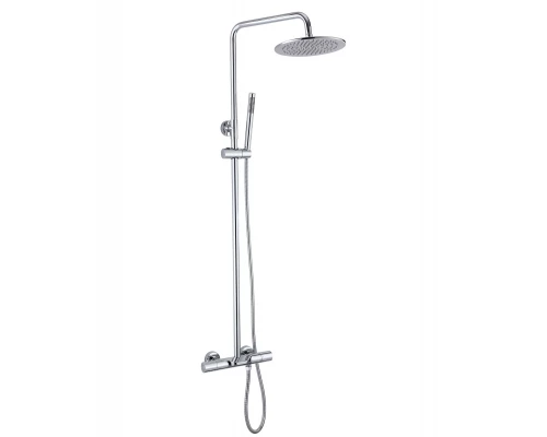 Душевая система с тропическим душем (гарнитур) и термостатом из латуни BesserKraft (хром)
