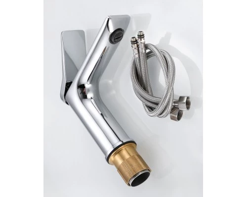 Смеситель для раковины (умывальника) в ванную из латуни "WaterHouse" (хром)