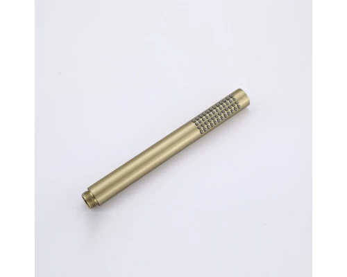 Душевая система с тропическим душем (гарнитур) и термостатом из латуни BesserKraft (матовое золото)