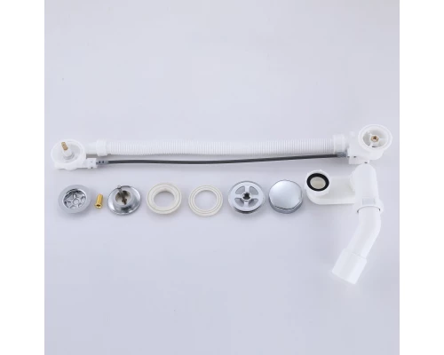 Слив-перелив полуавтоматический для ванны и душа BesserKraft (латунь, хром)