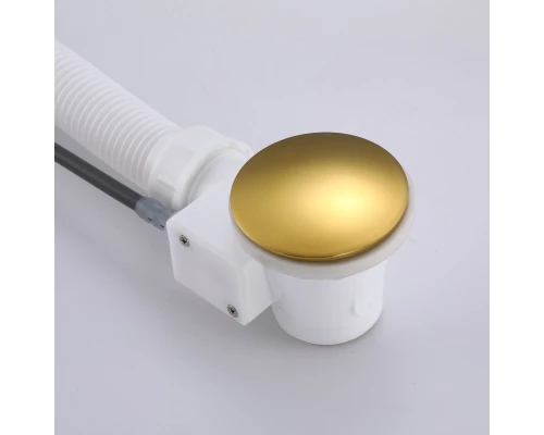 Слив-перелив полуавтоматический для ванны и душа BesserKraft (латунь, золото)